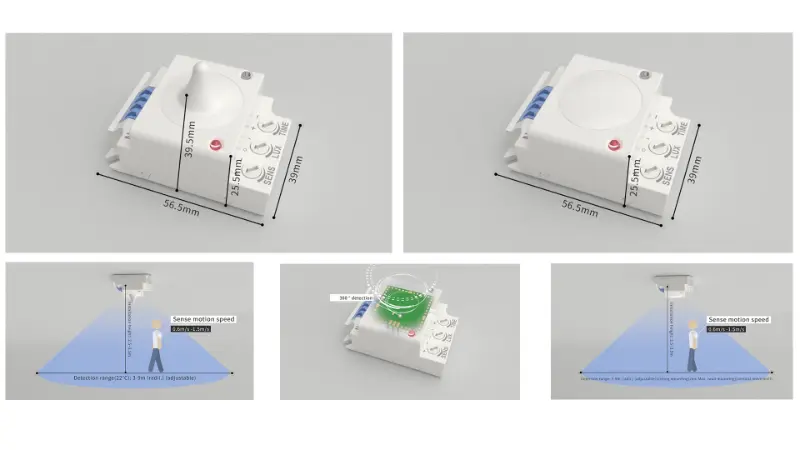 PDLUX ஸ்மார்ட் இன்டோர் லைட்டிங்க்காக PD-MV1029A & PD-MV1029B 5.8GHz மைக்ரோவேவ் சென்சார்களை அறிமுகப்படுத்துகிறது