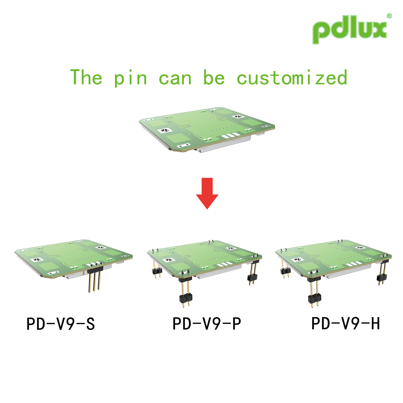 PDLUX மேம்படுத்தப்பட்ட PD-V9H/PD-V9P/PD-V9S எக்ஸ்-பேண்ட் டாப்ளர் உணர்திறன் தொகுதிகள், விருப்பமான பின்-இலவச பதிப்பு வெளியிடப்பட்டது