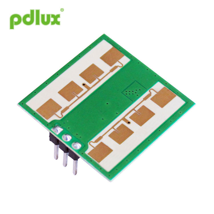 உயர் உணர்திறன் Pdlux PD-V12H 24.125GHz உயர் அதிர்வெண் மைக்ரோவேவ் டாப்ளர் ரேடார் சென்சார் தொகுதி